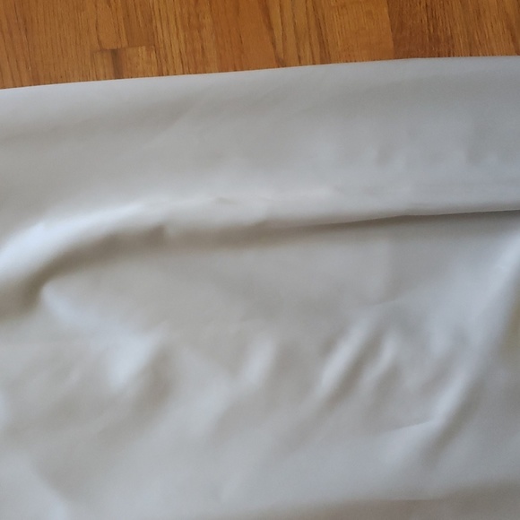 Vintage High Waisted Satin Maxi Skirt | Light Grey | Size 7-8 - Picture 2 of 3